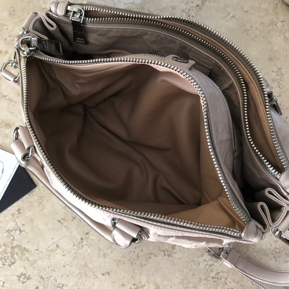 PRADA Nappa Antique Leather Double Zip Convertible Tote Bag - Picture 10 of 17